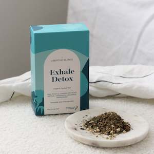 Tea wholesaling: Exhale Detox – dandelion root, milk thistle, nettle, peppermint, cinnamon, liquorice