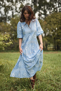 Clothing wholesaling: Meadow Dress - Sky