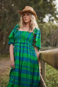 Rodeo Dress - Emerald - SAMPLE SALE