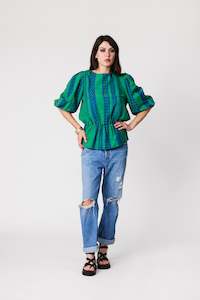 Hope Emerald Blouse  - SAMPLE SALE