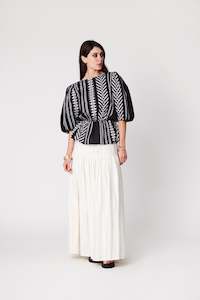 Hope Black white Blouse  - SAMPLE SALE