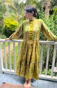 Clothing wholesaling: Moonlight Dress - Green Tangerine (S)