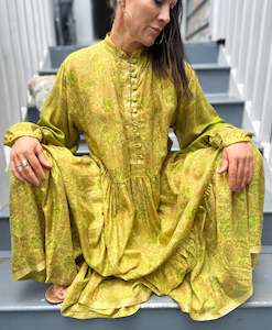 Clothing wholesaling: Moonlight Dress - Golden Lime (M)