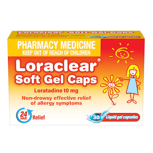 Chemist shop - pharmacy: Loraclear Soft Gel Caps 10mg 30s