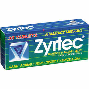 Zyrtec Allergy and Hayfever Rel. 30s