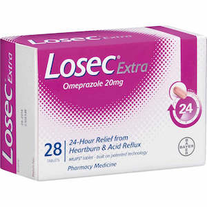 Losec Extra Tablets 20mg 28s