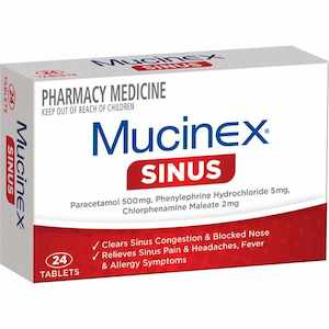 Mucinex Sinus Tablets 24s