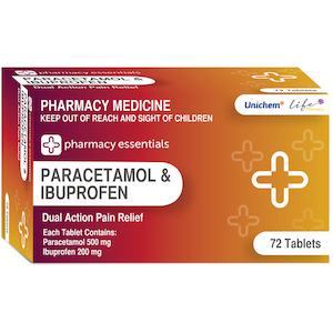 Pharmacy Essentials Paracetamol + Ibuprofen Tablets 72pk