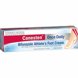 Canesten Once Daily Bifonazole Athlete's Foot Cream 20g