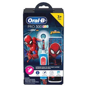 Oral B Pro 300 Kids Spiderman Electric Toothbrush