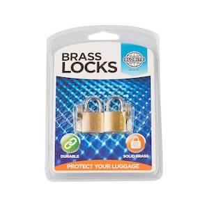 Globite Solid Brass Lock 2 Pack