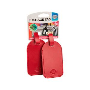 Globite Luggage Tags Red 2 Pack