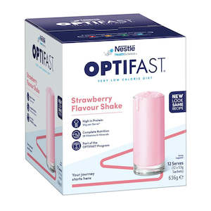 Optifast VLCD Shake Sachets Strawberry 12pk