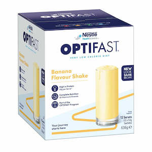 Optifast VLCD Shake Sachets Banana 12pk