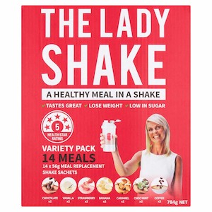 The Lady Shake Variety Pack Sachets 14pk