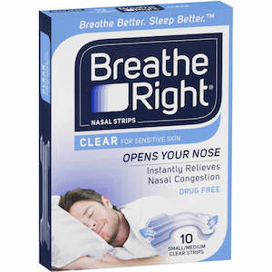 Breathe Right Nasal Strips Clear 10s