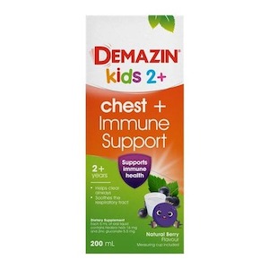 Pharmacy: Demazin Kids 2+Chest +Immune Support 200ml