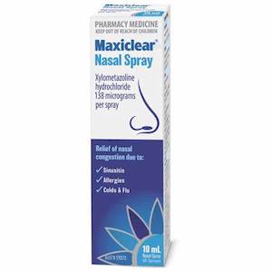 Maxiclear Xylometazoline Nasal Spray 10Ml