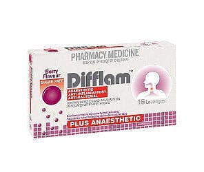 Difflam Plus Anaesthetic Berry Lozenge 16 Pack