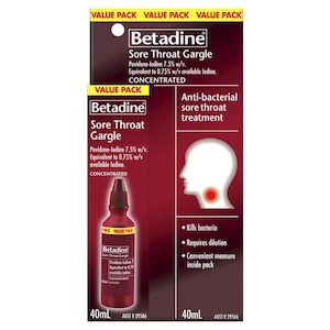 Betadine Sore Throat Gargle 40Ml