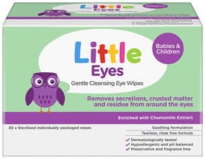 Little Eyes Cleansing Wipes 30