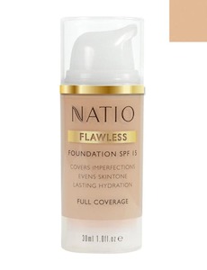 Natio Flawless Foundation Medium Honey 30Ml