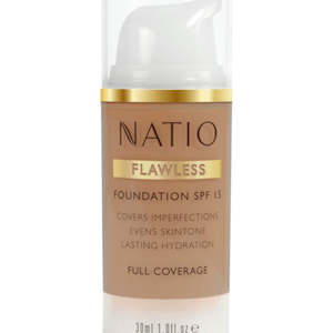 Natio Flawless Foundation Spf 15 Medium Tan