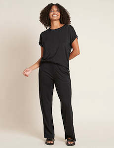 Boody Women'S Downtime Wide Leg Lounge Pant - Black / Xs