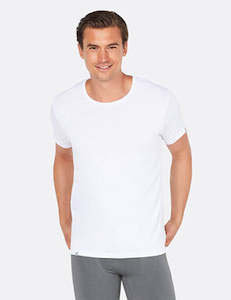 Boody Men'S Crew Neck T-Shirt White Large