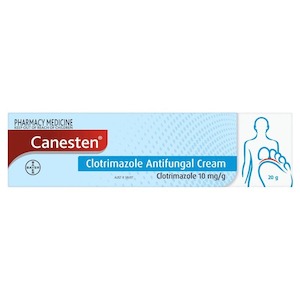 Pharmacy: Canesten Clotrimazole Anti-fungal Cream 20gm