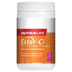 Nutralife Ester C + Echinacea 120 Chewable Tablets