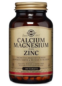 Solgar Calcium Magnesium Zinc 100 Tablets