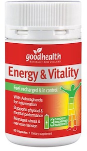 Good Health  Energy Vitality 30 Capsules