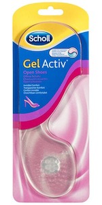 Scholl Gel Activ Insoles For Women Open Heels Shoe Cushioning & Comfort