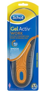 Scholl Gel Activ Insoles For Work Women Shoe Cushioning & Comfort