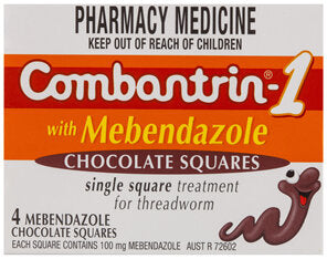 Combantrin1 Chocolate Squares  4 Squares