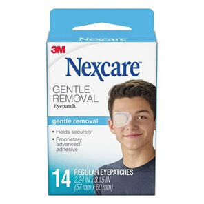 Nexcare, Gentle Removal Eyepatch, 14 Regular Eyepatches