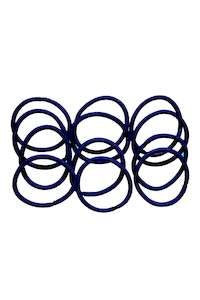 MITA Snag Free Elastics Thick Navy (Pack of 12)