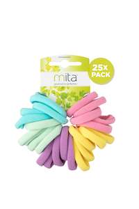 Chemist shop - pharmacy: Mita HE4035CD Softies Hair Ties Multi Colours (Pack of 25)