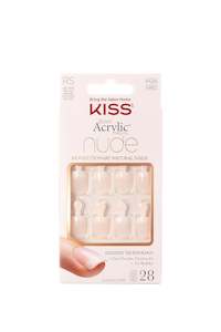 Chemist shop - pharmacy: KISS Breathtaking Salon Acrylic French Nude Nails 28