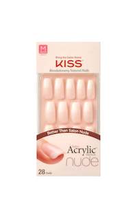 KISS Salon Acrylic French Nails Leilani Medium Length