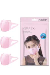 MEO X Kids Face Mask Disposable Pink Pack of 3