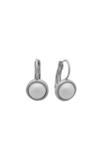 Chemist shop - pharmacy: GLAM silver White Pearl with Silver Bezel