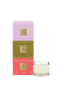 GLASSHOUSE FRAGRANCES A Tahaa Affair, Kyoto in Bloom, One Night in Rio Candle Trio Set