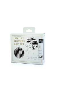 The Somerset Toiletry Co. Luxury Shower Cap Set Zebra