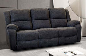 Malmo 3-Seater Fabric Recliner Sofa