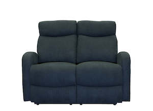 Furniture: Verona 2 Seater Recliner Sofa -  Black