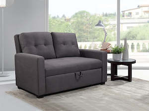 Trophy Pull Out Fabric Sofa Bed - Grey