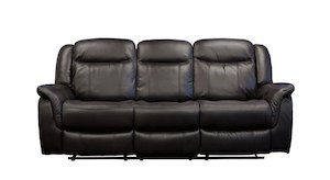 Furniture: Tulip 3 Seater Recliner Sofa - Brown