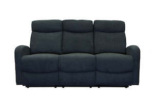 Verona 3 Seater Recliner Sofa - Black